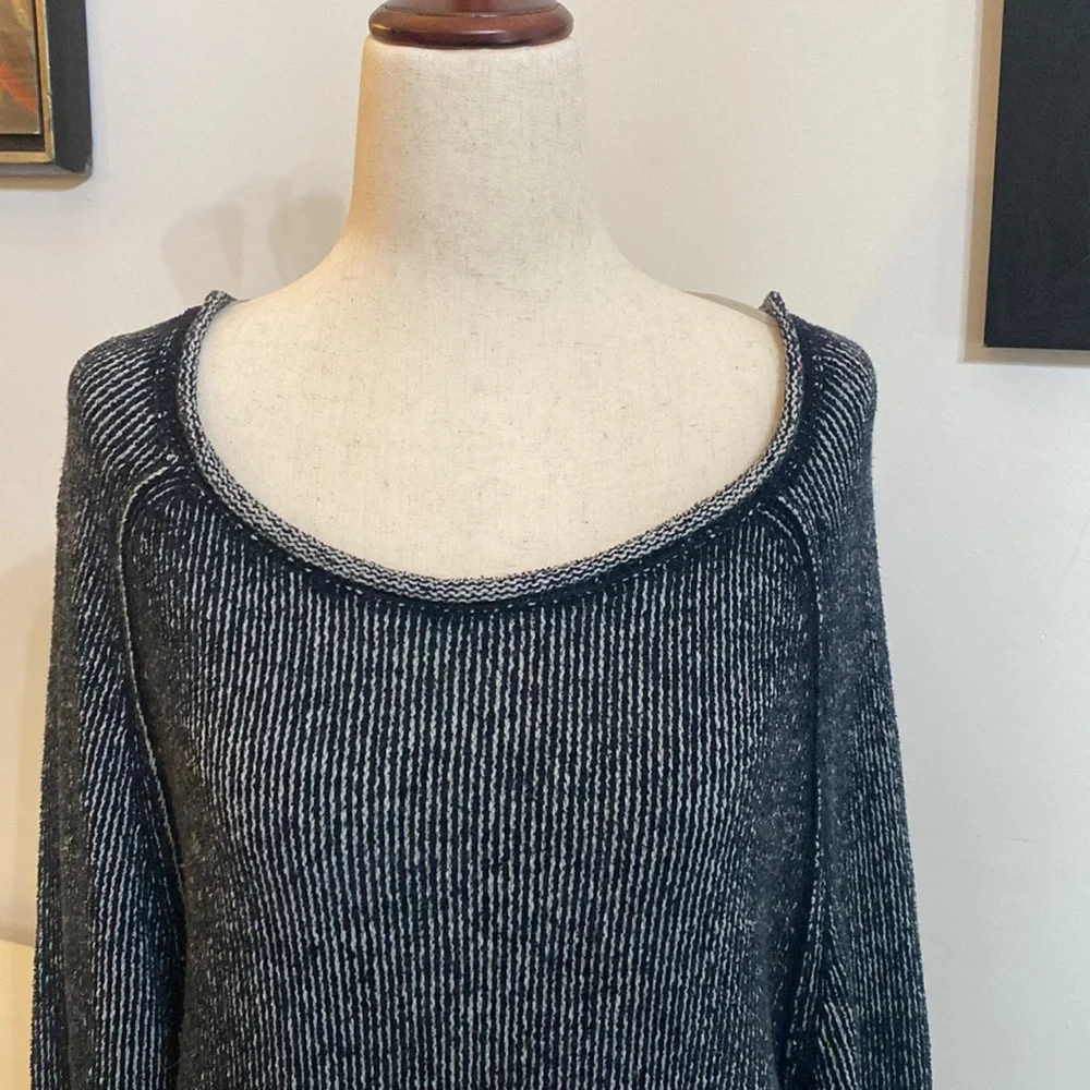 Free People Lenox Ribbed Tunic Sweater in Onyx - Picture 3 of 5